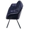 SITTBÄNK EILEEN - svart, Modern, metall/textil (171/88/65cm) - Mömax