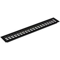 Lüftungsgitter Aluminium schwarz 400x60mm - Schwarz, Metall (6/40cm)