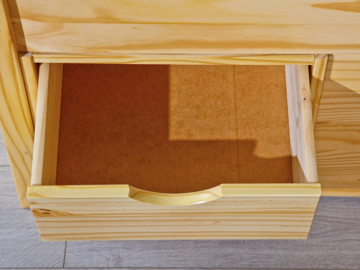 Stauraumbett Claas Kiefer - Naturfarben, Basics, Holz (140/200cm) - MID.YOU