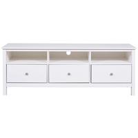Lowboard Chilly Home ca. 160x57x45 cm Weiß - Silberfarben/Weiß, Design, Holz/Metall (160/57/45cm) - Livetastic