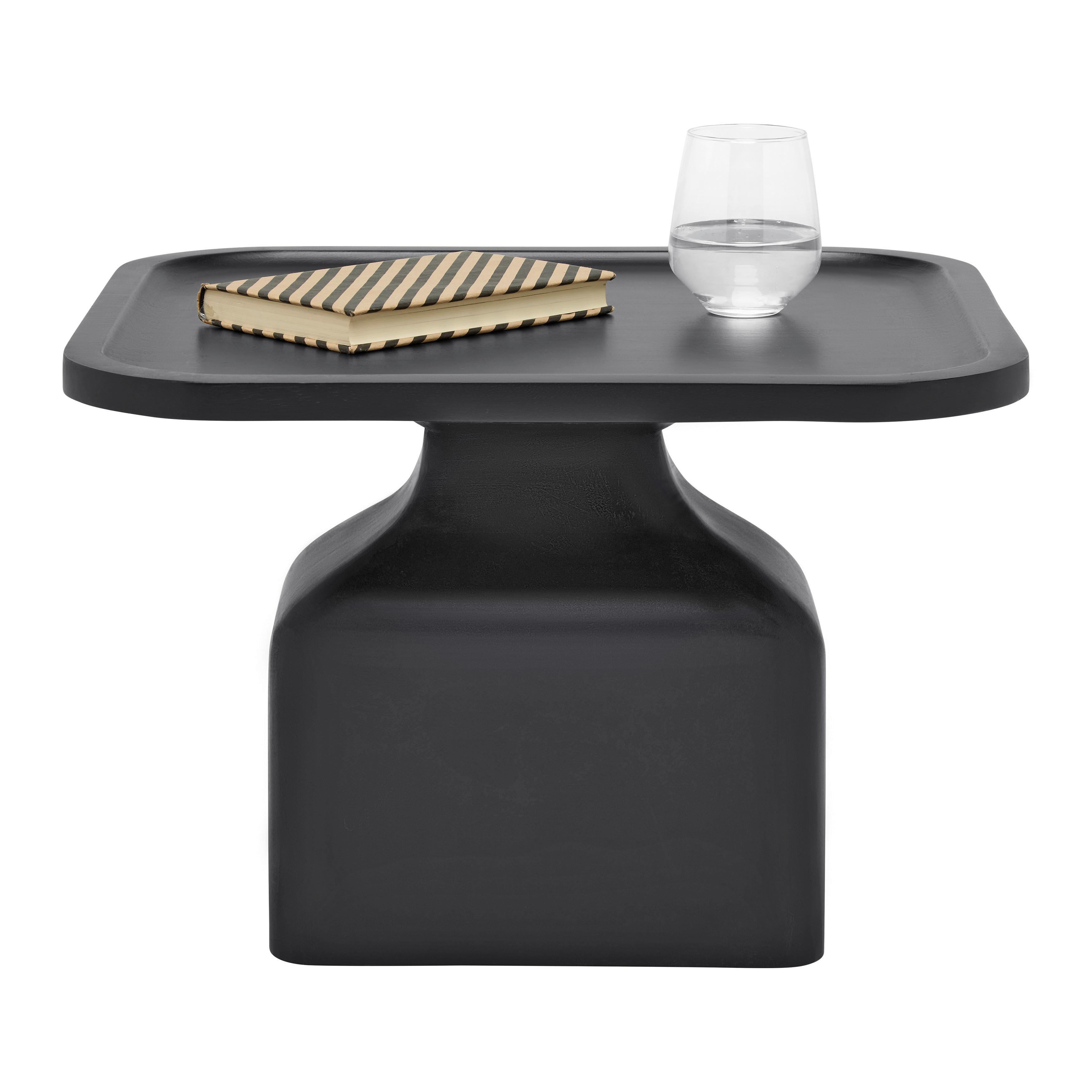SIDOBORD NOIR -TREND- - svart, Modern, trä (50/35/45cm) - Premium Living
