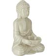 Teelichthalter Buddha aus Keramik in Grau - Grau, LIFESTYLE, Keramik (11,6/9/16,7cm) - MÖMAX modern living