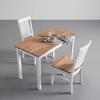 MATBORD ANTALIA - vit/naturfärgad, Modern, trä (120/75/60cm) - Bessagi Home
