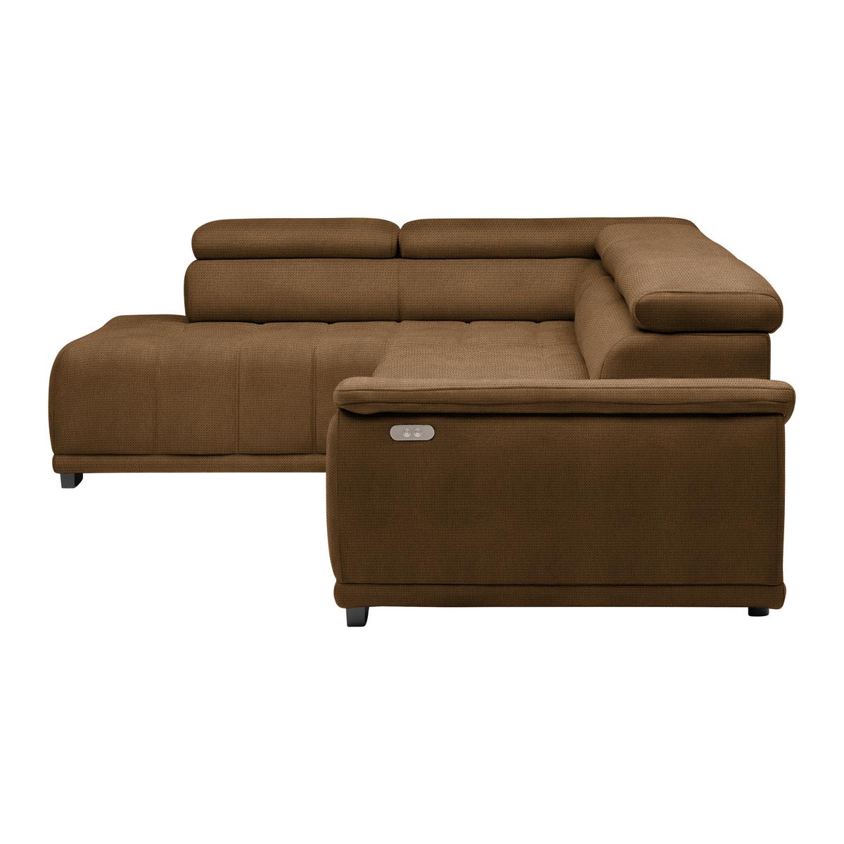 Kutna Garnitura Gremio - boje hrđe/crna, Moderno, tekstil/plastika (206/283cm) - Modern Living
