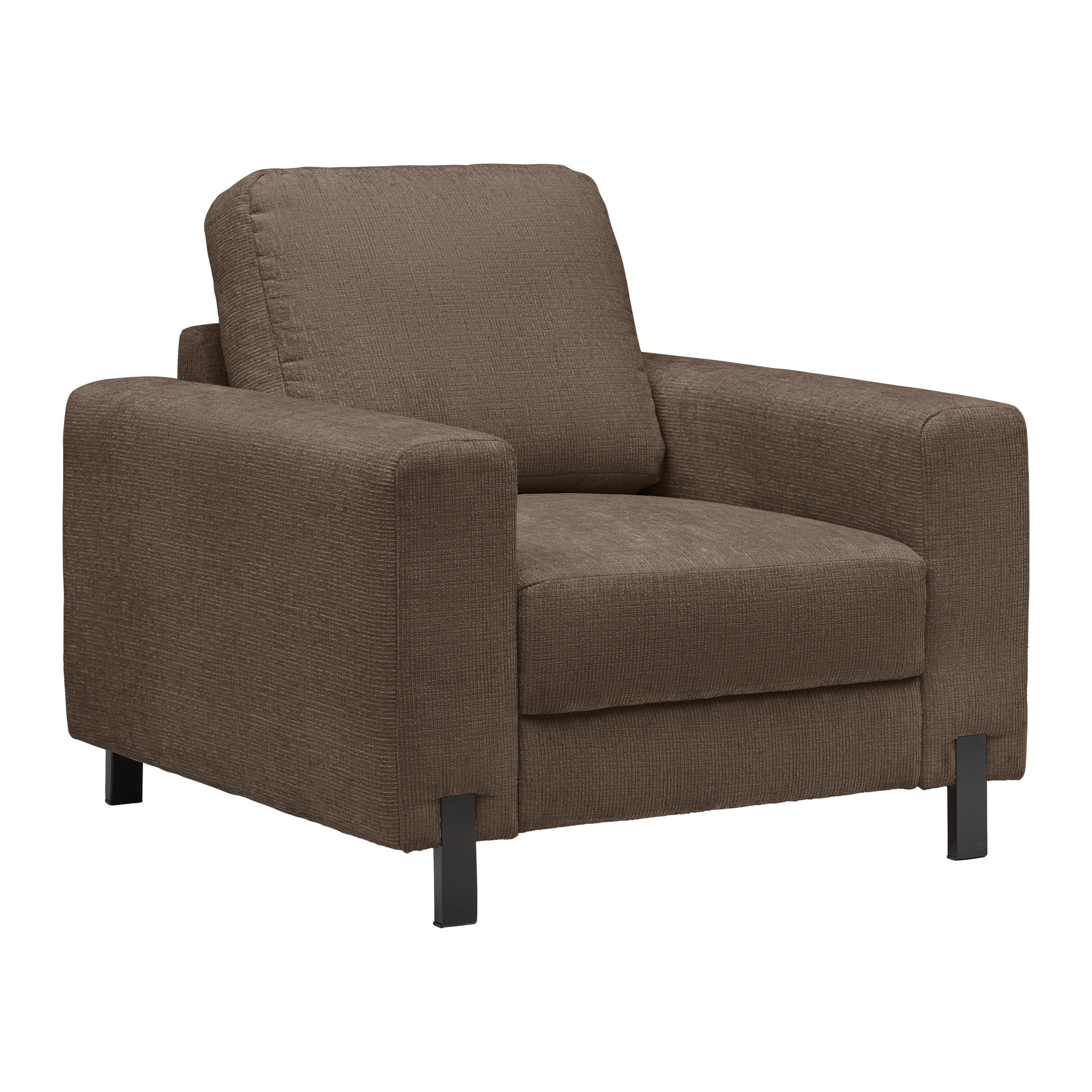Sessel Piega Taupe - Taupe/Schwarz, MODERN, Textil/Metall (99/66-87/96cm) - Mömax