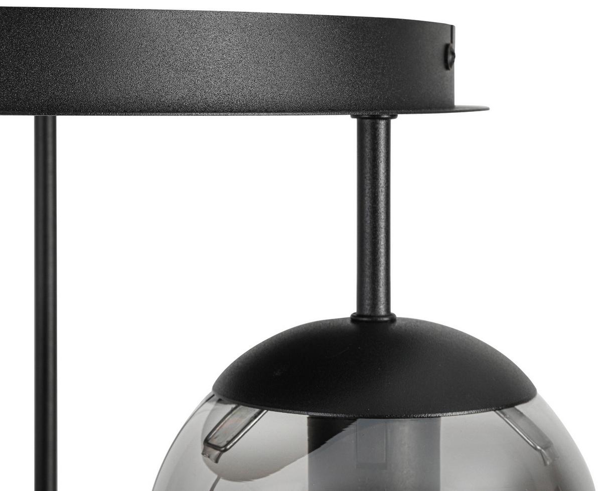 LAMPA SUFITOWA SUSI - czarny/kolor chromowy, Trend, tworzywo sztuczne/metal (35,5/36/38cm) - Novel