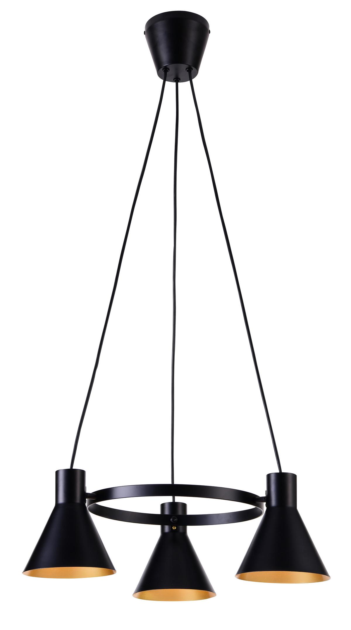 Viseća Svjetiljka More - zlatne boje/crna, Design, metal (55/55/100cm)