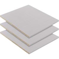 Raft demontabil Katrin - gri, material pe bază de lemn (43/2/50cm)