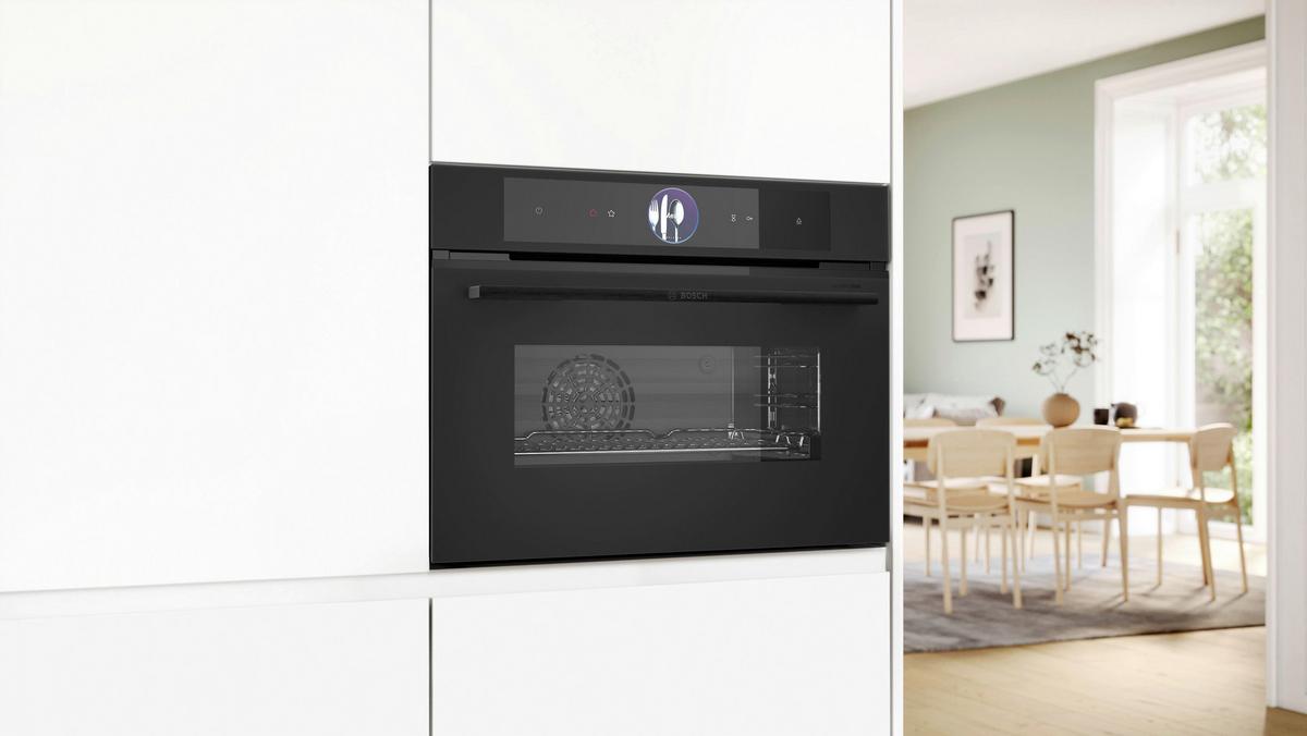 Dampfbackofen CSG936AM1 Schwarz matt - Schwarz, MODERN, Glas/Metall (59,4/45,5/54,8cm) - Bosch