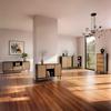 TV-BÄNK MADRID -EXKLUSIV- - svart/naturfärgad, Modern, metall/trämaterial (143/60/40cm) - Mömax