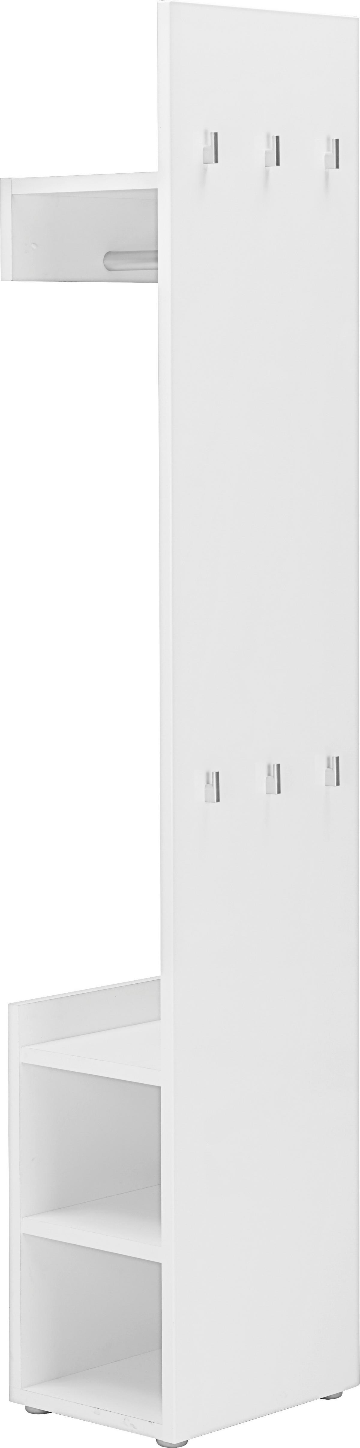 Cuier Sam - alb, Modern, material pe bază de lemn (40/197/32cm) - Modern Living