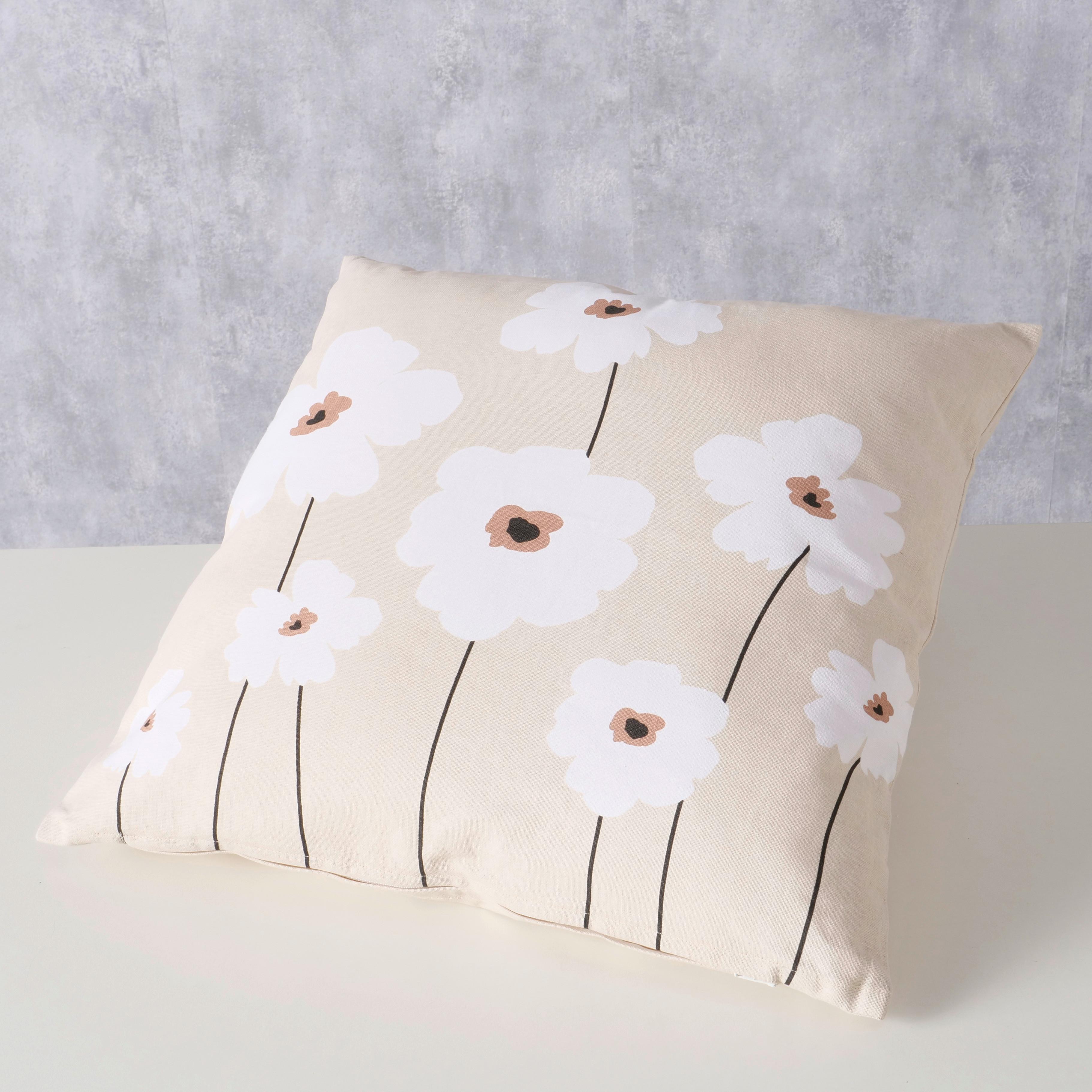 Zierkissen Canea Beige ca. 45x45cm - Beige, Textil (45/45/8cm)
