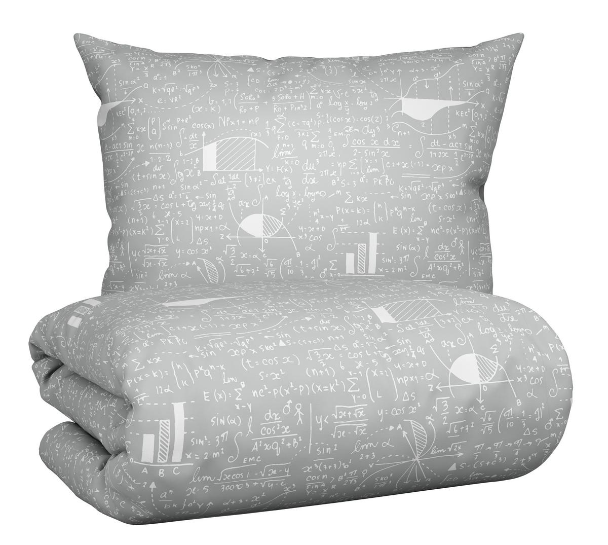 Bettwäsche Sheldon in Grau ca. 140x200cm - Grau, Textil (140/200cm) - Modern Living