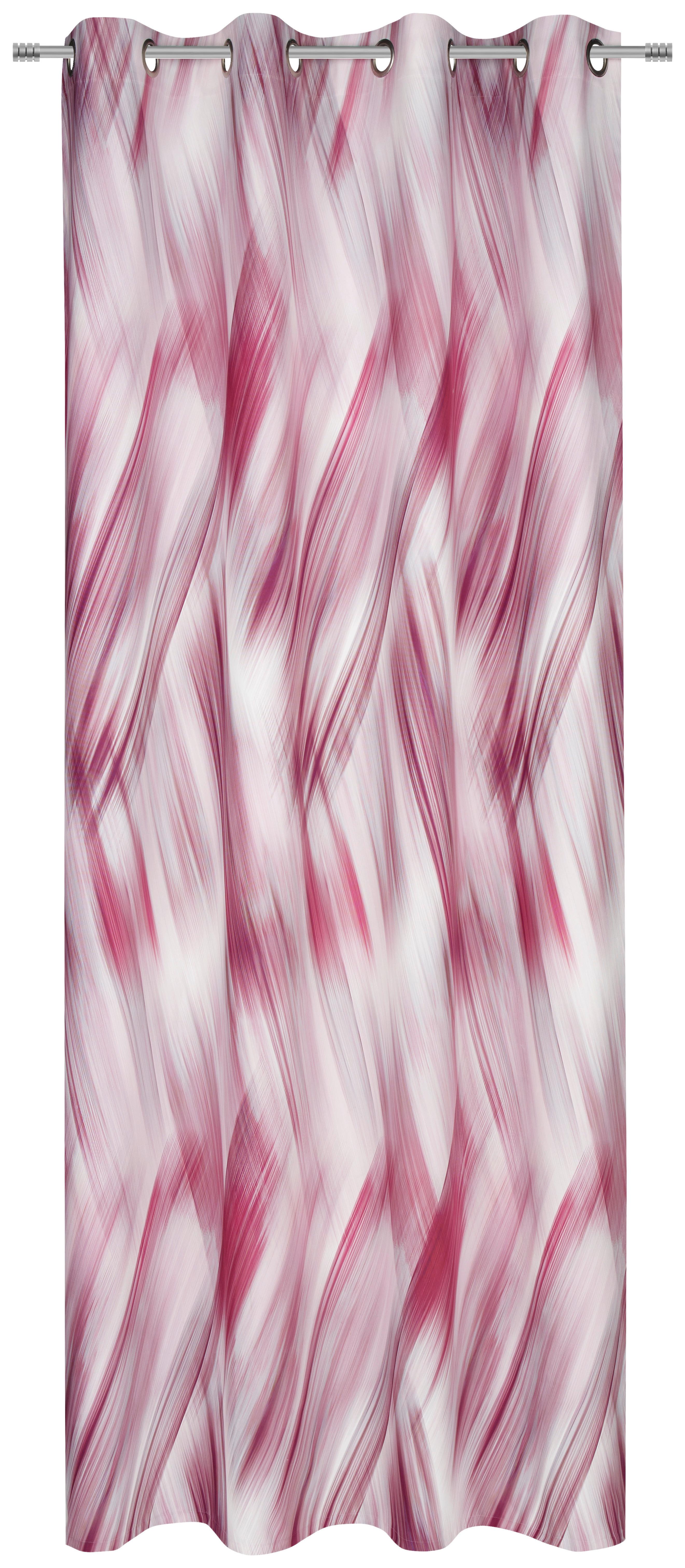 ZASŁONA NA PRZELOTKACH GIO - czerwony, Design, tkanina (140/255cm) - Novel