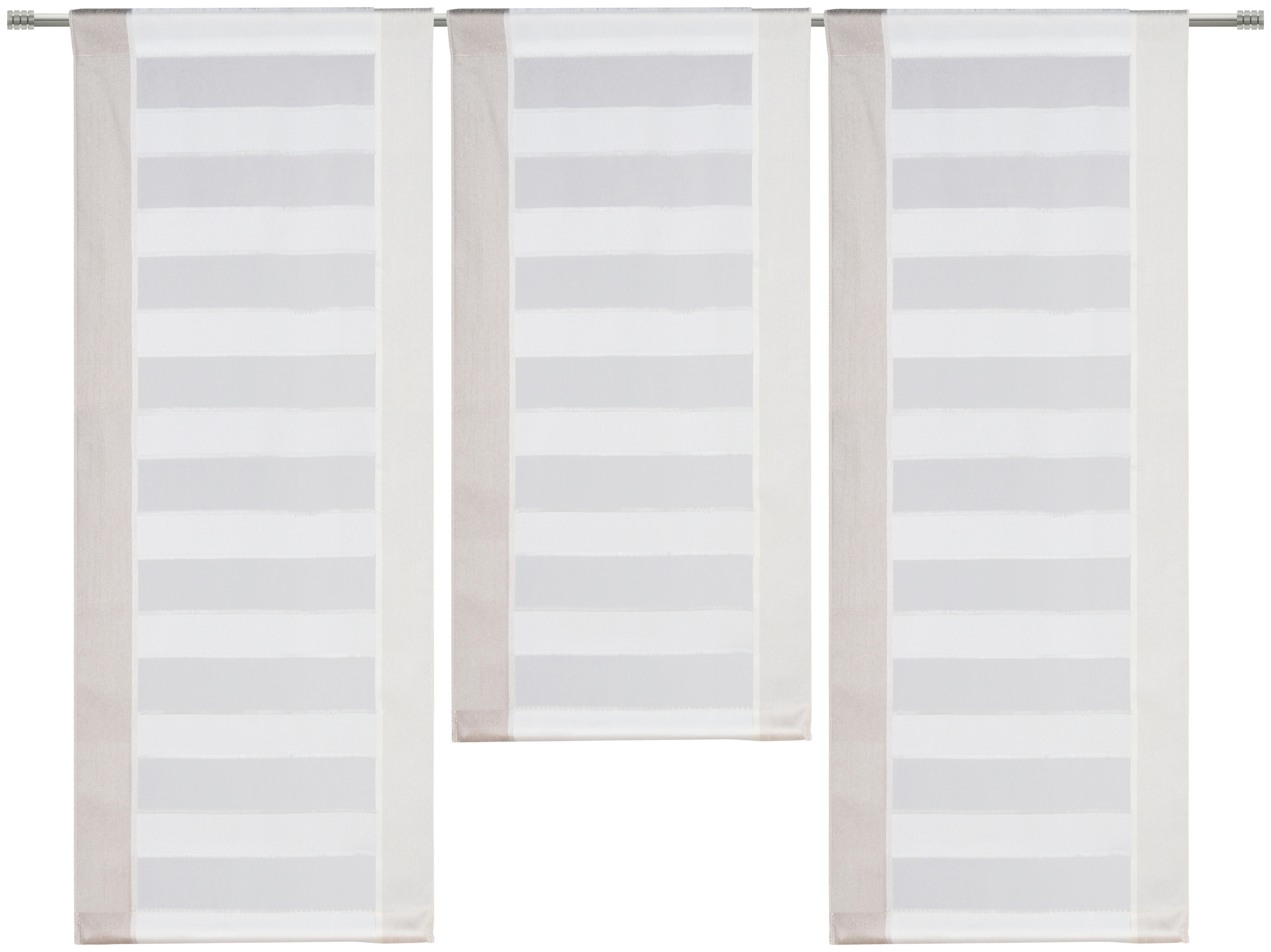 KOMPLET KRÓTKICH FIRAN RIVI - taupe/brązowy, Basics, tkanina (30/80cm) - Esposa