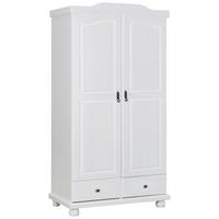 Omara Za Oblačila Reutte, Bela, Masiven Bor - bela, Konvencionalno, les (104/198/56cm) - Livetastic