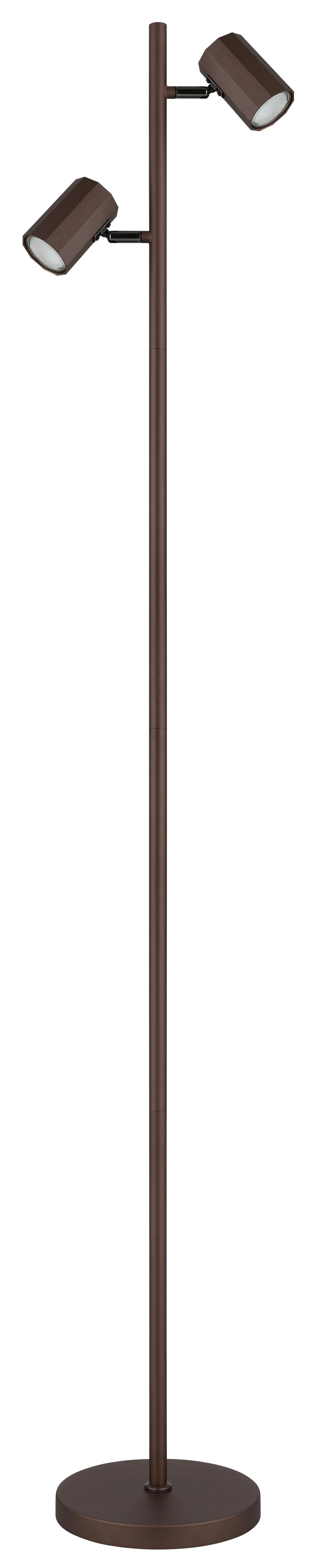 STEHLEUCHTE 57919S - Bronzefarben, Design, Metall (27/22/158cm) - Globo