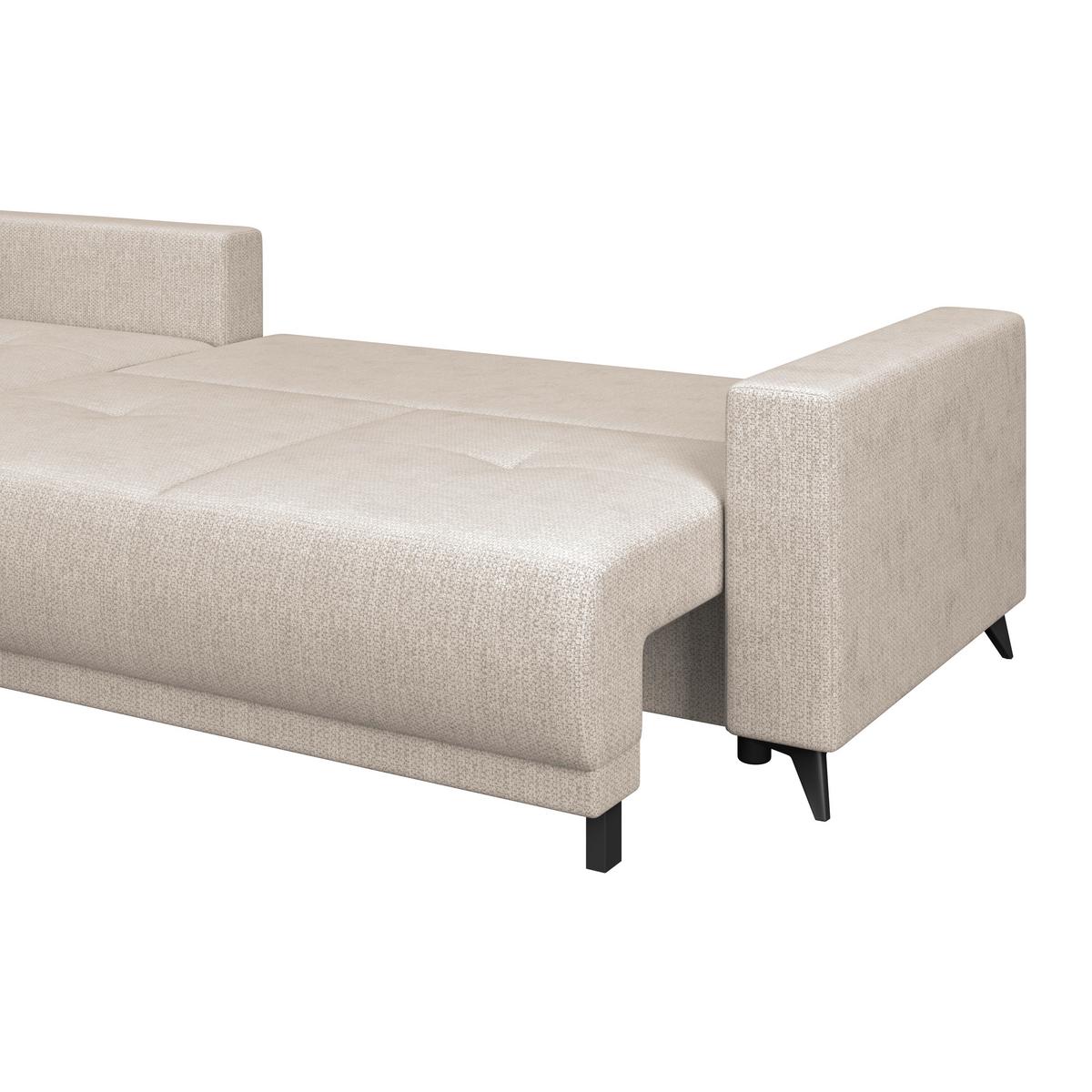 Kutna Garnitura Texas - svijetlo smeđa/crna, Konvencionalno, drvo (203/259cm)