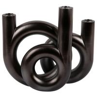 ŚWIECZNIK PT4156GY - szary, Basics, kamień (18/20/12cm) - Present Time