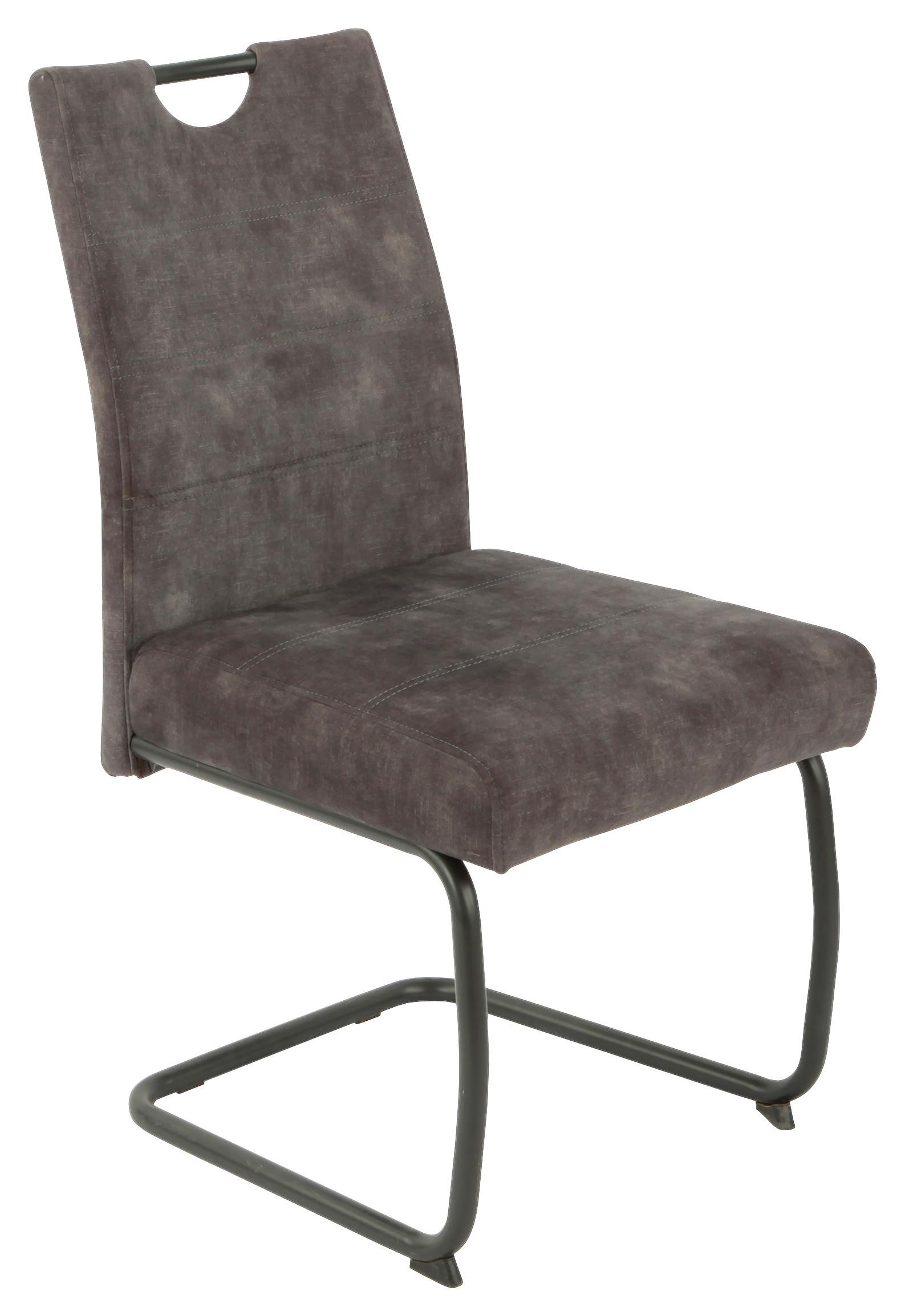 Nihajni Stol Laurina, Antracit - siva/antracit, Konvencionalno, kovina/tekstil (50/97/63cm)