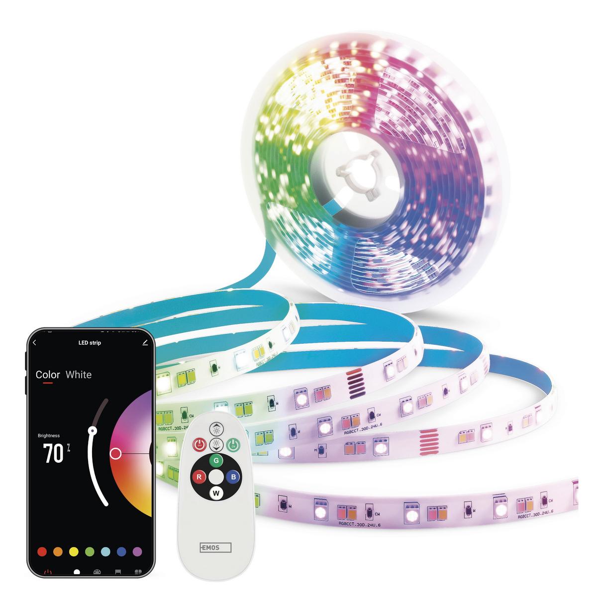 Led Szalag Gosmart Kb. 2m - többszínű, Basics, műanyag (200cm)