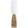 GOLVLAMPA HOLZU - vit/brun, Modern, metall/papper (30/135cm)