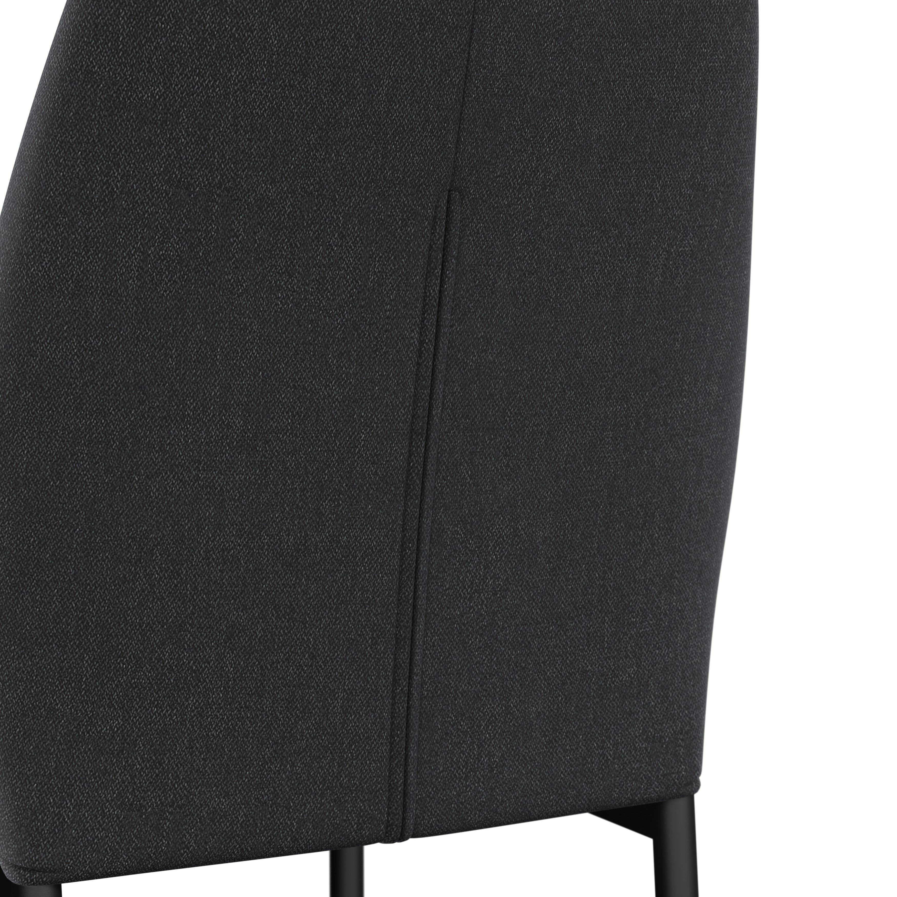 STOL CORI - mörkgrå/svart, Modern, metall/trä (45/87/57cm) - Bessagi Home