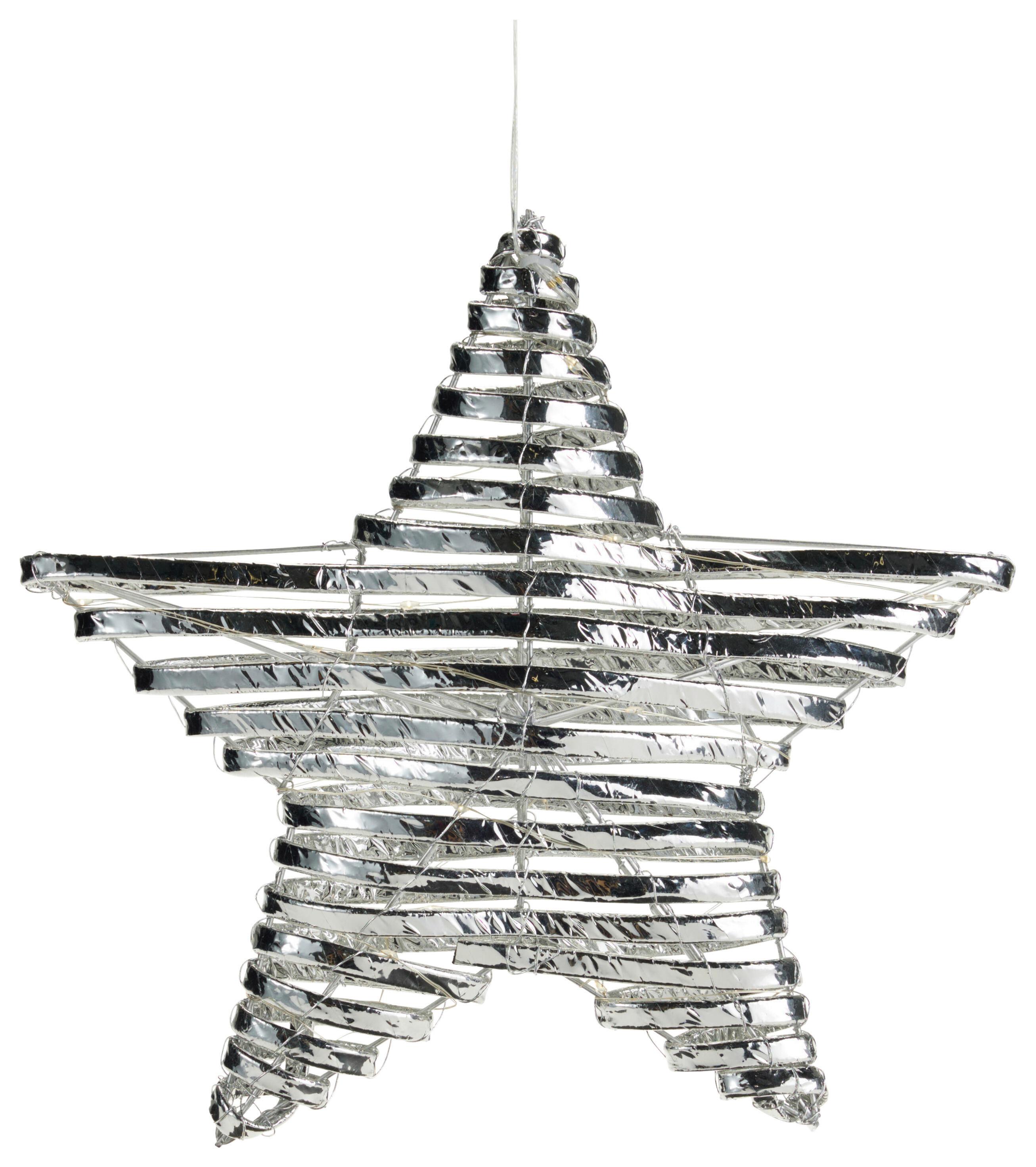 Weichnachtsstern Lou Silberfarben - Silberfarben, Basics (30/8cm)