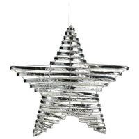 Weichnachtsstern Lou Silberfarben - Silberfarben, Basics (30/8cm)