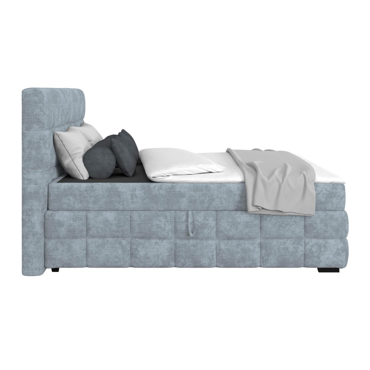 PAT BOX VEGA - albastru deschis/verde, Trend, lemn/textil (200/200cm) - Modern Living