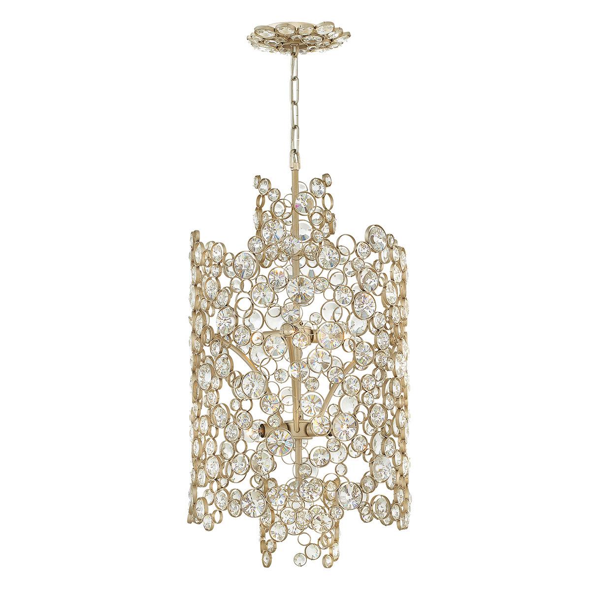 Luster Anya - srebrne boje, Konvencionalno, staklo/metal (40.6/89.1cm) - Elstead Lighting