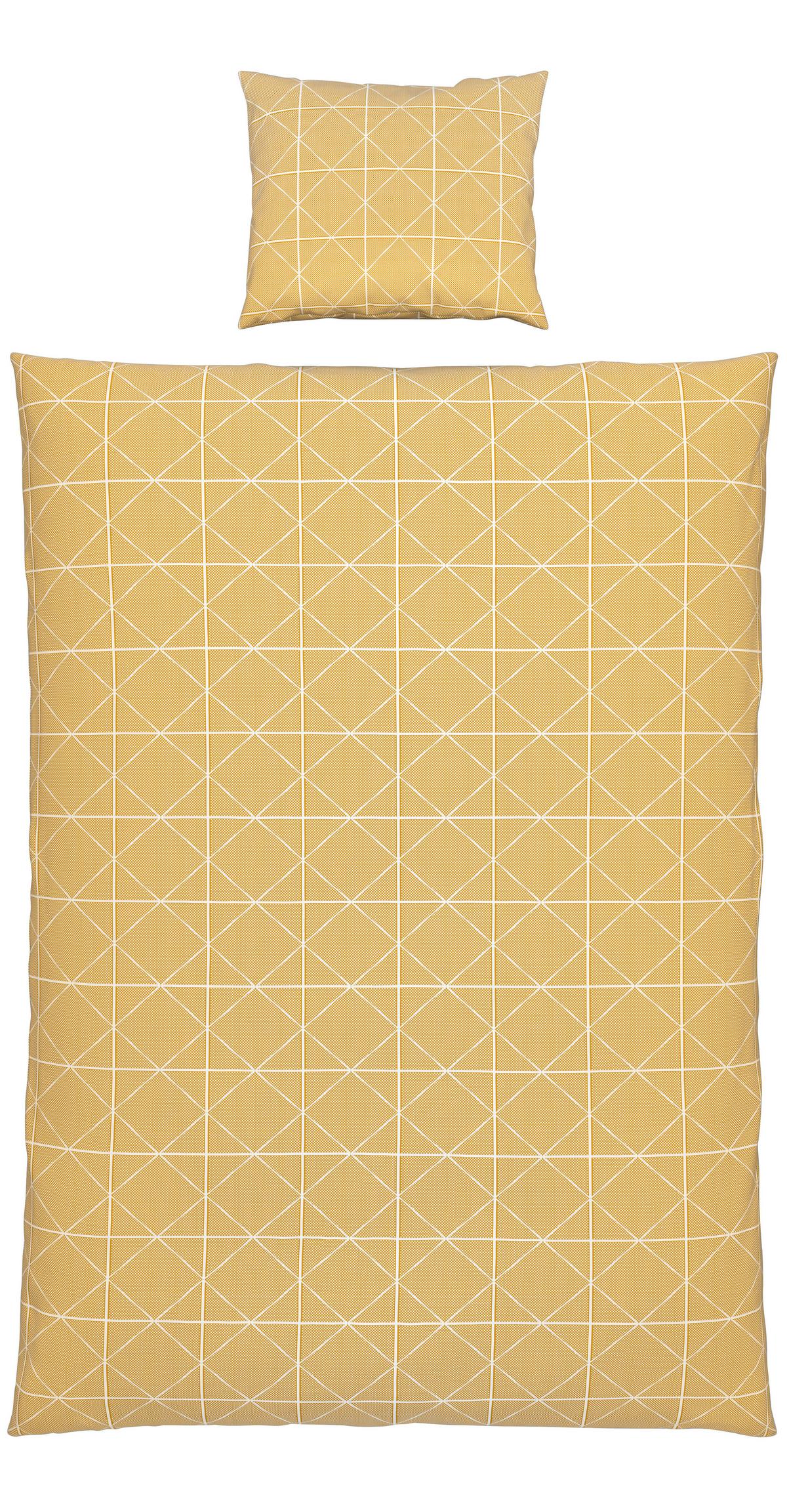 Bettwäsche Björn in Gelb ca. 160x210cm - Gelb, Modern, Textil (160/210cm) - Modern Living
