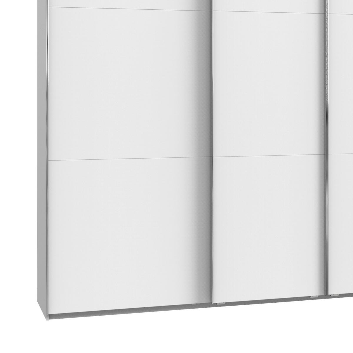 Ormar S Kliznim Vratima Level 36a - bijela/boje kroma, Basics, drvni materijal/metal (350/216/65cm) - Modern Living