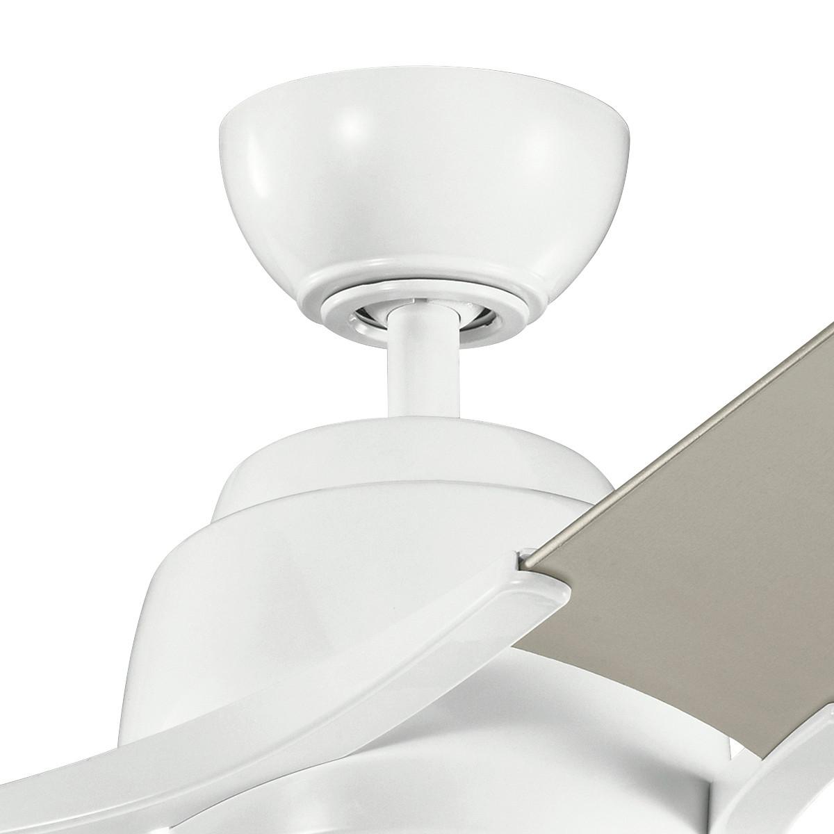 Stropni Ventilator Zeus - bijela/srebrne boje, Design, drvo/metal (152/46cm)