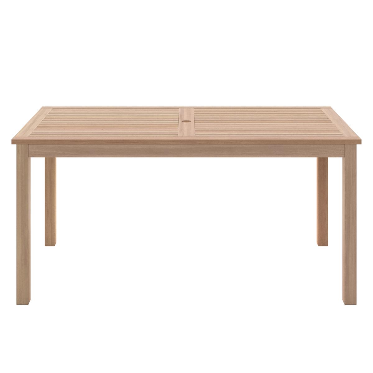 STÓŁ OGRODOWY KRISTINA - kolor drewna tekowego, Modern, drewno (140/80/75cm) - Ambia Garden