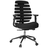 Drehstuhl Ergo Line II Schwarz - Schwarz, MODERN, Kunststoff/Textil (65/115/50cm) - MID.YOU