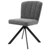 STOL NORA - grå/svart, Modern, metall/trä (52/87/64cm) - Premium Living