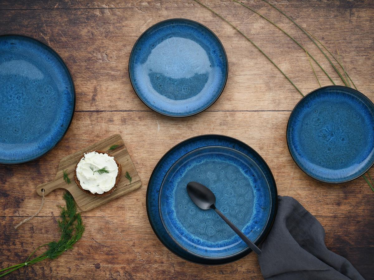 Jedilni Servis Nordic Fjord Blue, 18-Delni - modra, Basics, keramika - Creatable