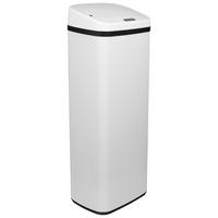 Koš Za Smeti Clean V, 50 L, Bela, S Senzorjem - črna, Basics, kovina/umetna masa (32/83/24cm) - MID.YOU