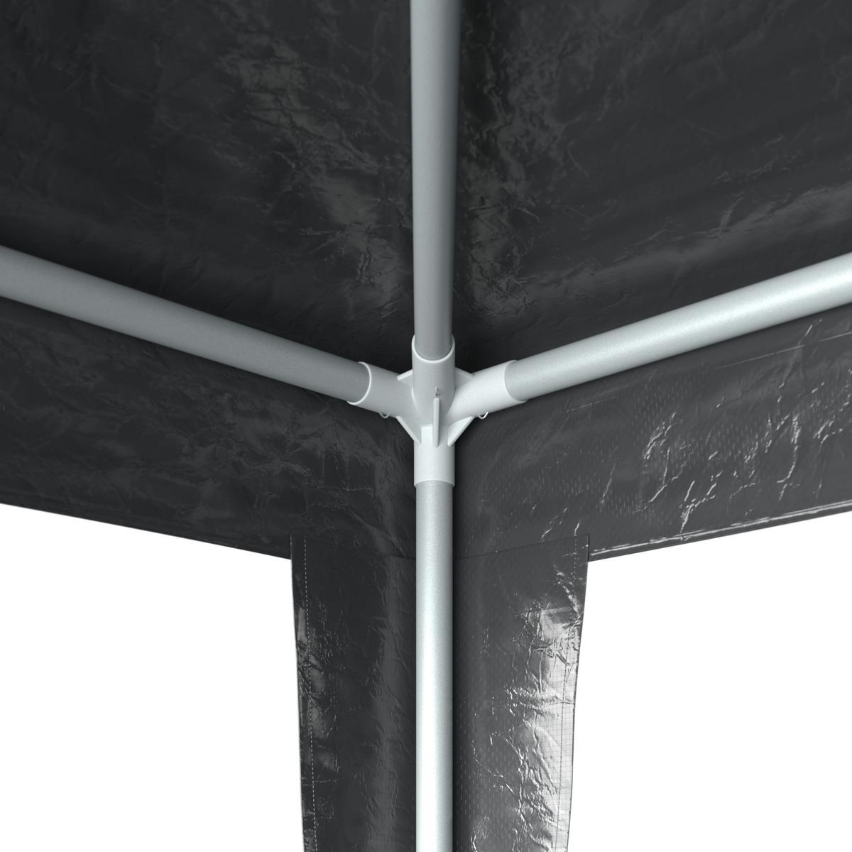 Pavillon Lui Dunkelgrau - Taupe/Dunkelgrau, Basics, Textil (300/245/300cm)