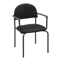 Konferenčni Stol Diana Ii - črna, Konvencionalno, kovina/tekstil (57,5/83/57,5cm) - Mömax