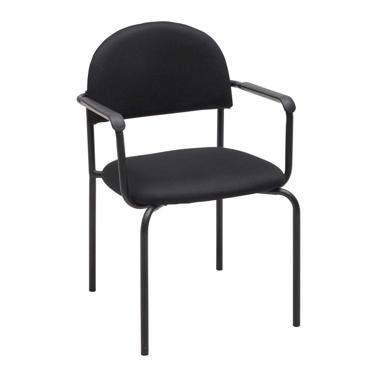 Konferenčni Stol Diana Ii - črna, Konvencionalno, kovina/tekstil (57,5/83/57,5cm) - Mömax