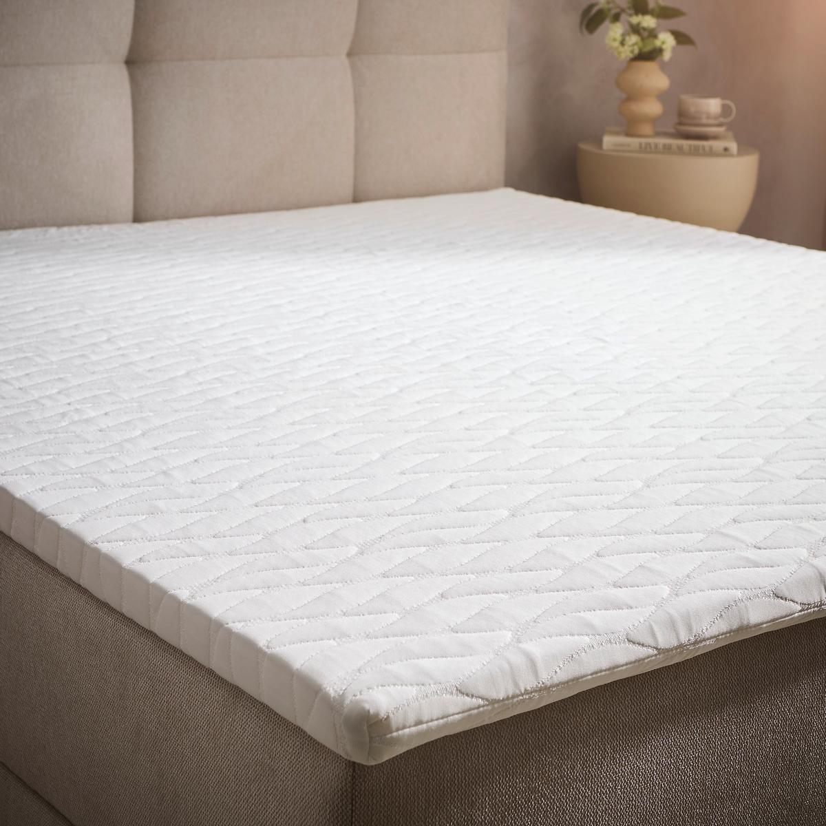 ŁÓŻKO SKRZYNIOWE ELLA - kremowy, Konventionell, tkanina (140/200cm) - Boxxx