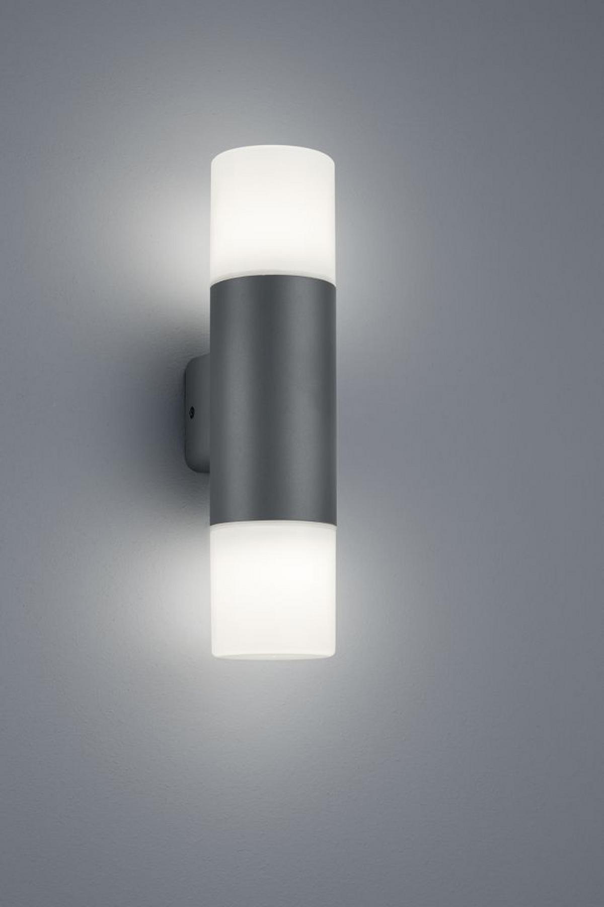 KINKIET ZEWNĘTRZNY 224060242 HOOSIC - antracytowy/biały, Basics, tworzywo sztuczne/metal (8,5/33cm) - Trio Leuchten