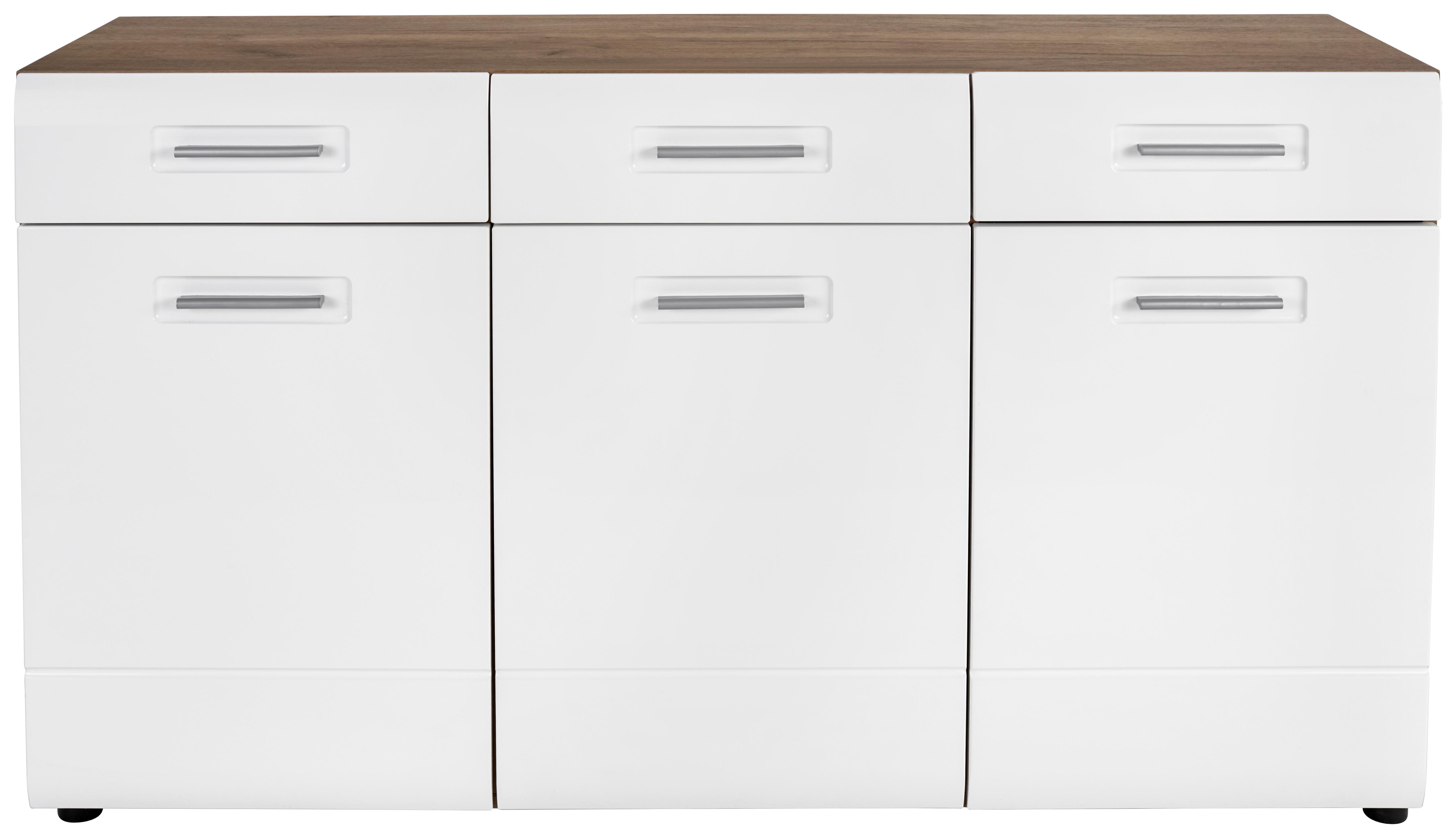 Komoda Avensis - barve kroma/črna, Moderno, umetna masa/leseni material (150/82,6/43,1cm) - Mömax