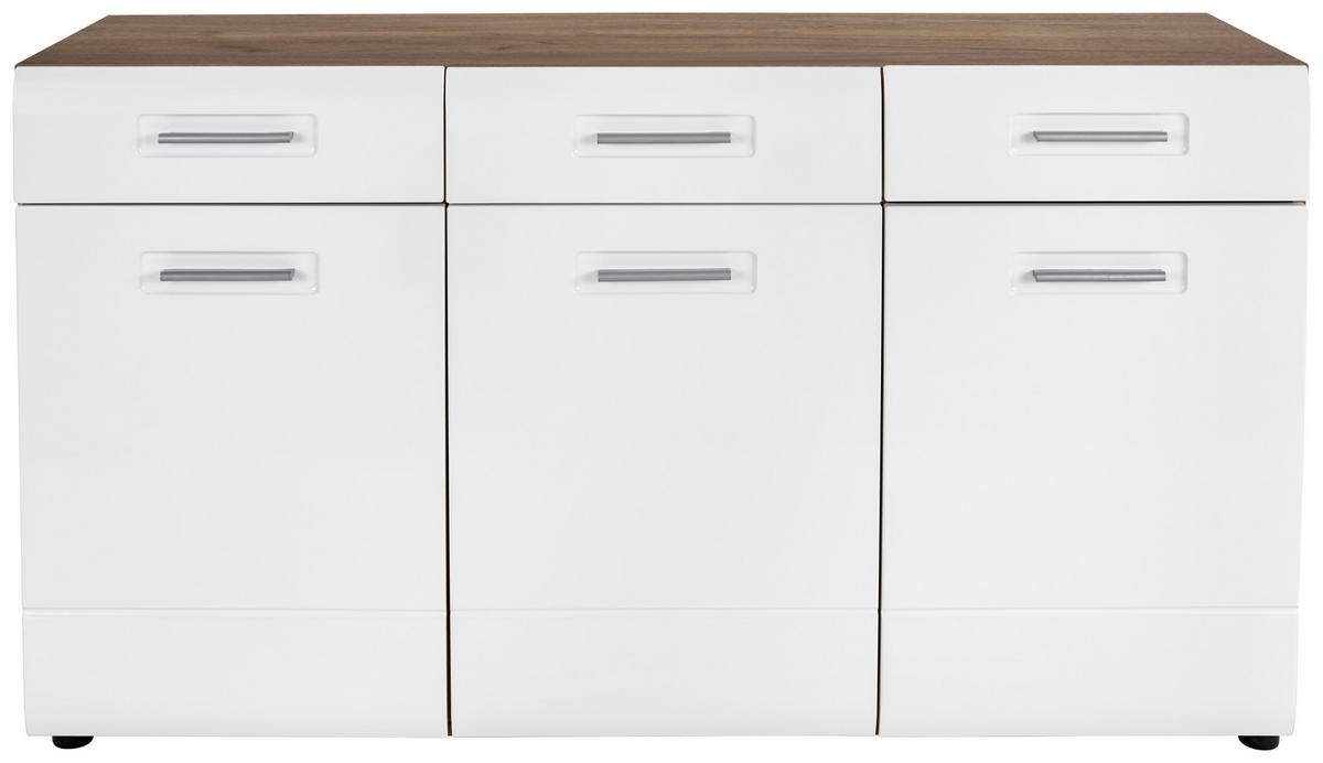 Komoda Avensis - barve kroma/črna, Moderno, umetna masa/leseni material (150/82,6/43,1cm) - Mömax