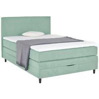 PAT BOXSPRING KLEOPATRA - verde jad, Konventionell, lemn/textil (140/200cm) - Modern Living