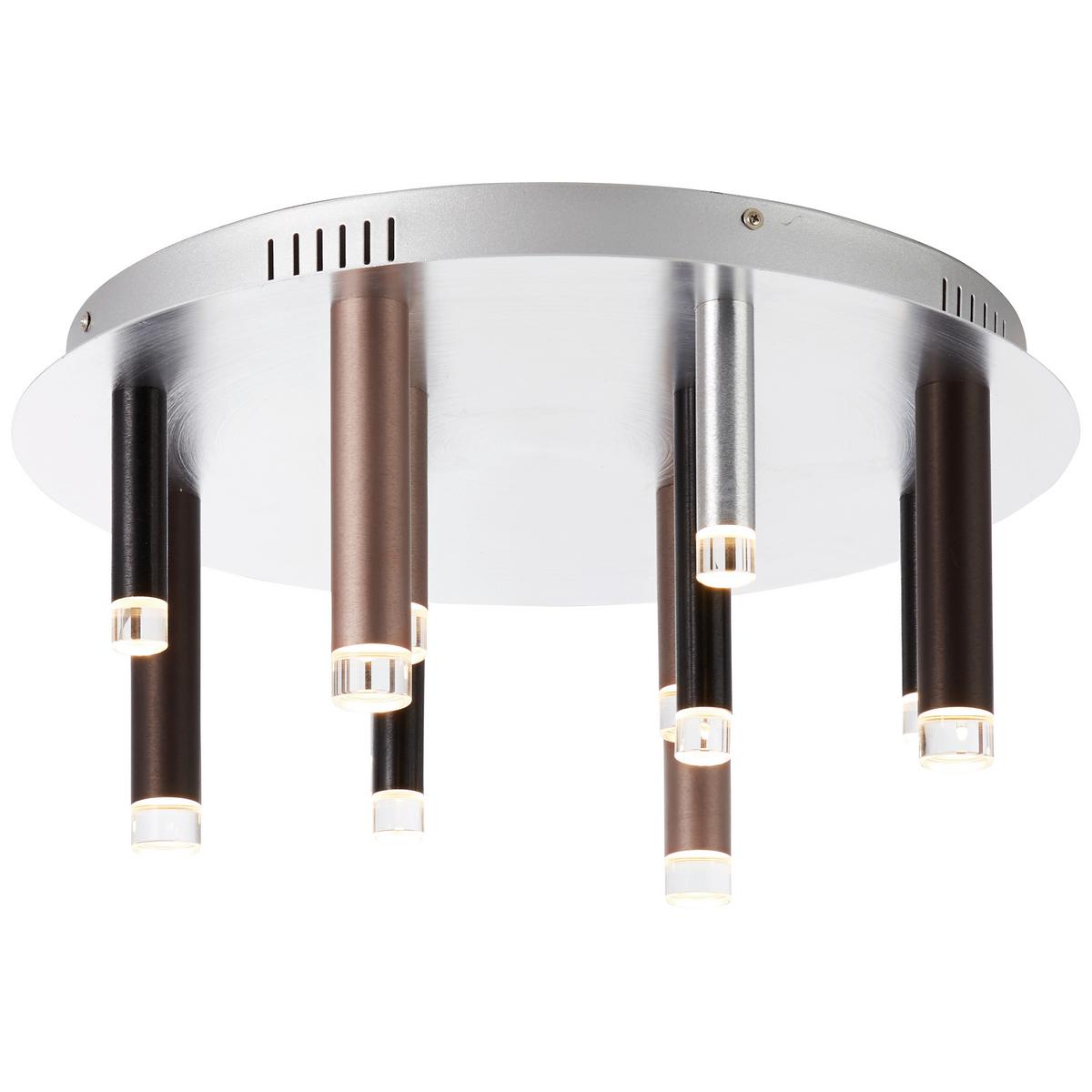 LAMPA SUFITOWA LED G93767/20 CEMBALO - czarny/kolor aluminiowy, Design, tworzywo sztuczne/metal (50,5/21,5cm)