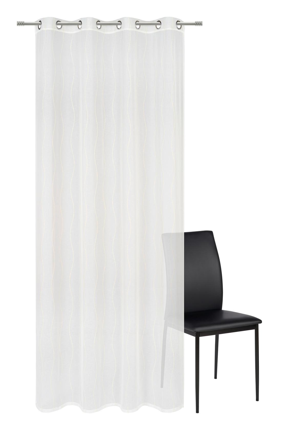 ZASŁONA NA PRZELOTKACH VALLE - kolor naturalny, Basics, tkanina (140/245cm) - Esposa