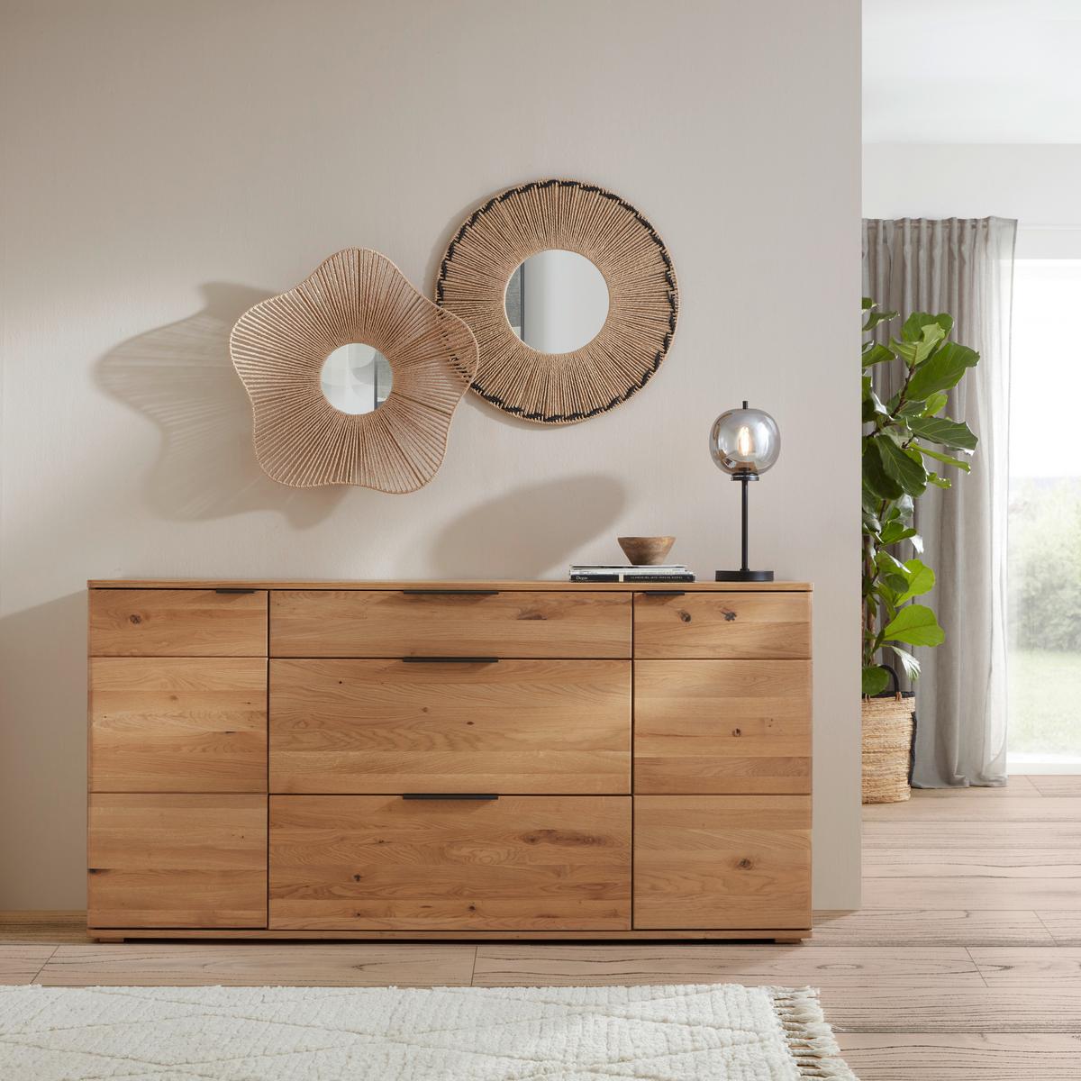 Oglindă de perete IBIZA -TREND- - maro, Romantik / Landhaus, sticlă/hârtie (66/66/12cm) - Premium Living